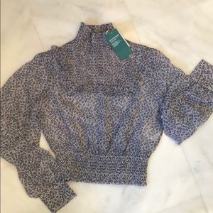 H&M Floral Chiffon Blouse